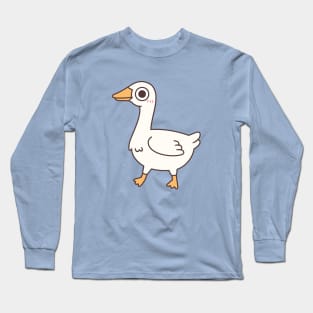 Cute Silly Looking Goose Long Sleeve T-Shirt